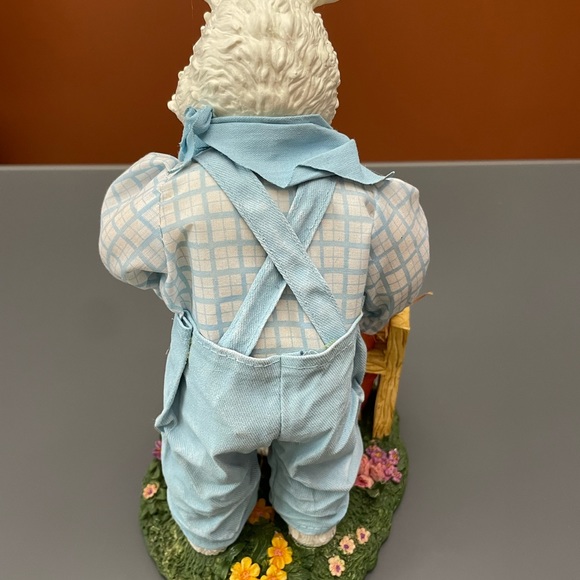 Vintage Figurines Fabric Mache Spring Easter Bunnies Bunny Couple 13-14” Lot 2 - Picture 13 of 16